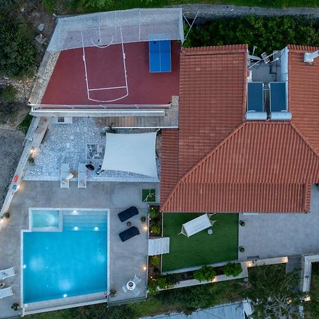 Amazing View Villa Aliki With Infinity Pool & Spa Ligaria  Luaran gambar