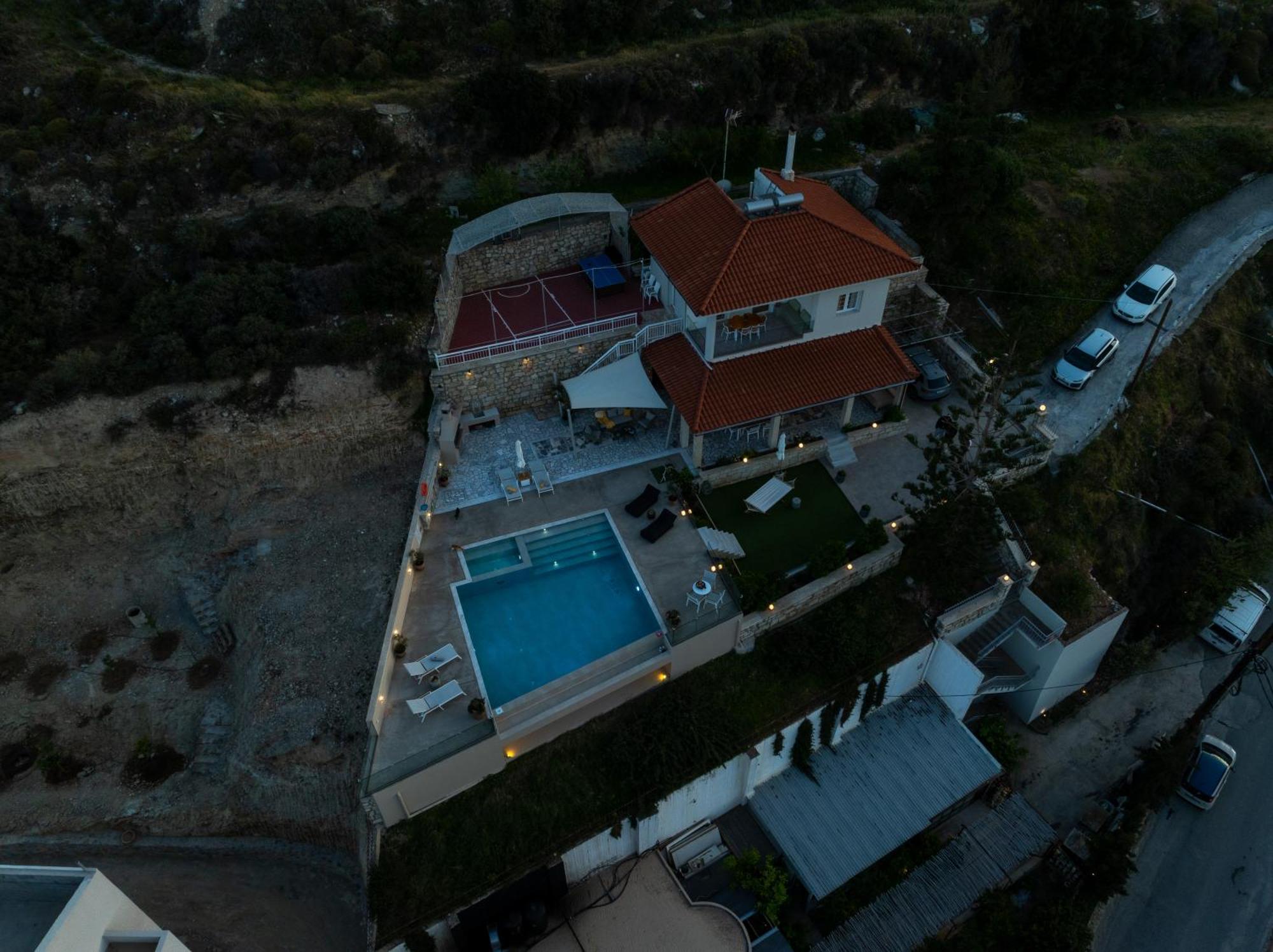 Amazing View Villa Aliki With Infinity Pool & Spa Ligaria  Luaran gambar